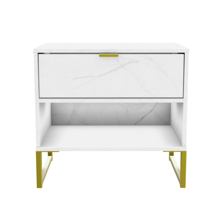 Etta Avenue Dolly Metal Bedside Table Wayfair.co.uk